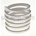 Ring made of silver wire, large spiral