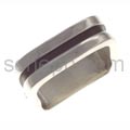 Ring, eckig mit schwarzer Linie, schmal