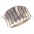Ring with black stripes, chased