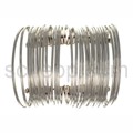 Bangle made of threaded individual bangles