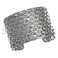 Armspange, geflochten, breit