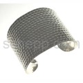 Bangle, hammered, wide
