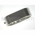 Bangle, angular, hinged
