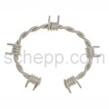 Bangle barbwire, aluminium-optic