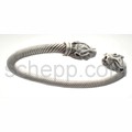 Bangle with 2 Celtic dog\'s heads