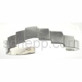 Bangle made of square silver plates