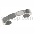 Bangle with waved brim