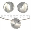 Set of stick-shaped pendant and ear studs