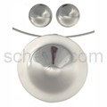 Set of round pendant and ear studs