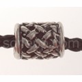 Auff�delperle mit Flecht- Ornamenten