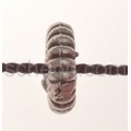 Auff�delperle mit Ornamenten, flach