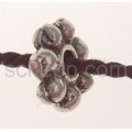 Auff�delperle mit Ornamenten, flach
