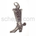 Pendant, cowboy boots/riding boots with spurs