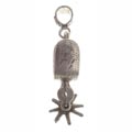 Pendant, spurs with movable small wheels