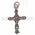 Pendant, cross with ornaments