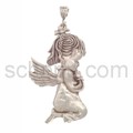 Pendant, praying angel, very large