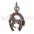 Anh�nger Hufeisen mit Pferd