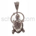 Pendant turtle, with ring holder