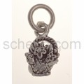 Pendant basket of flowers, flat