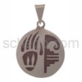 Anh�nger Indianerschmuck, B�rentatze und Ornament (Hopi-Style)