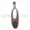 Anh�nger Indianerschmuck, B�rentatze (Hopi-Style), oval