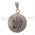 Pendant Indian jewellery, bear\'s paw (Hopi style), round