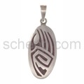 Pendant Indian jewellery, bear\'s paw (Hopi style), oval