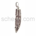 Anh�nger Indianerschmuck, Feder (Hopi-Style)