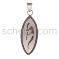 Pendant Indian jewellery, Kokopelli (Hopi style), pointed-oval