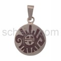 Anh�nger Indianerschmuck, Sonne und Ornament (Hopi-Style), rund