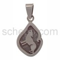Anh�nger Indianerschmuck, heulender Wolf (Hopi-Style)