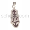 Anh�nger Indianerschmuck, abstraktes Ornament (Hopi-Style), oval