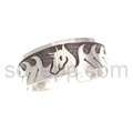 Armspange, Pferd/Mustang mit Wellen (Hopi-Style)