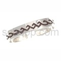Bangle, abstract wave design (Hopi style), narrow