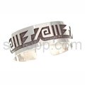 Bangle, abstract ornaments (Hopi style), wide