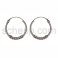 Bali hoop earrings, � 1.4 cm, round, small