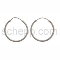 Hoop earrings, � 2.1 cm, round