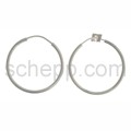 Hoop earrings, � 2.6 cm, round, large