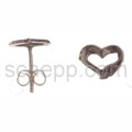 Ear studs heart