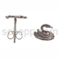Ear studs swan