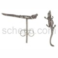 Ear stud saurian/crocodile