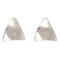 Ear stud, vaulted triangle