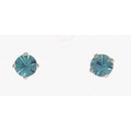 Ohrstecker mit t�rkisfarbenem Strass-Stein