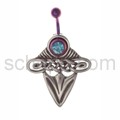 Navel shield, Indian arrowhead with Celtic elements