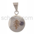 Tattoo pendant Baum, Tribal Design, round