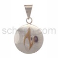 Tattoo pendant, Tribal Design, round