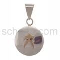 Tattoo pendant, Tribal Design, round