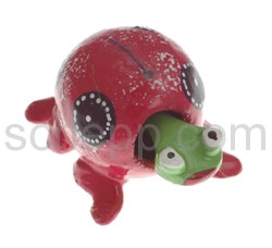 Nodding animal turtle, hand-painted