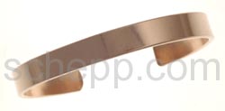 Bangle, copper, smooth