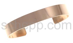 Bangle, copper, smooth